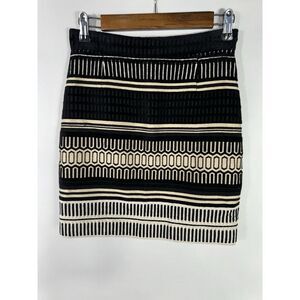 Proenza Schouler Women's NO SIZE Black Ecru Baja Mini Skirt